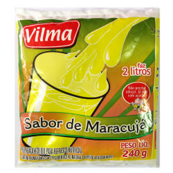Refresco em Pó Sabor Maracujá Vilma 240g - 12 Unidades